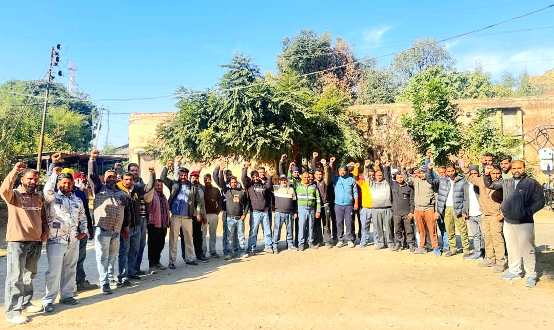 Powercom and CHBW workers protested by completely blocking work across Punjab